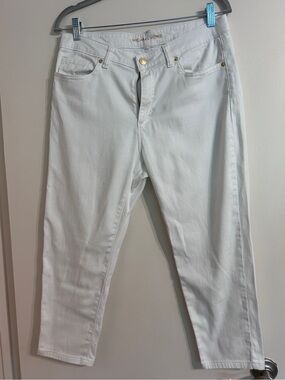 Michael Kors White Cropped Women's Jeans - Slim Straight